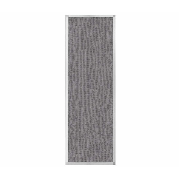 Hush Panel Configurable Cubicle Partition 2' x 6' Slate Fabric